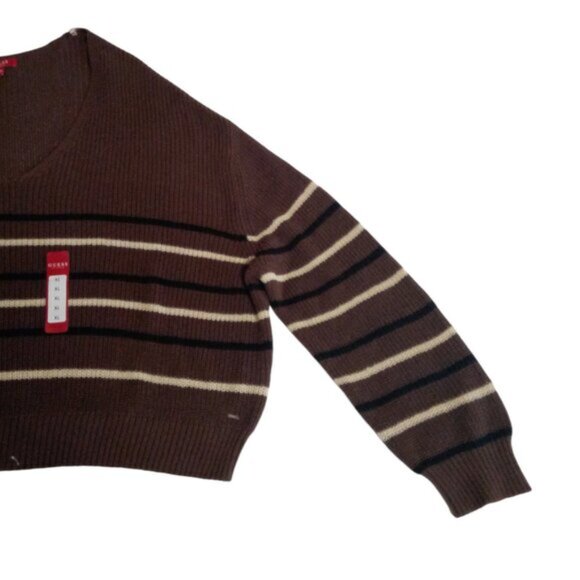 Guess men's slouchy oversized brown sweater sz XL NEW - Picture 3 of 10